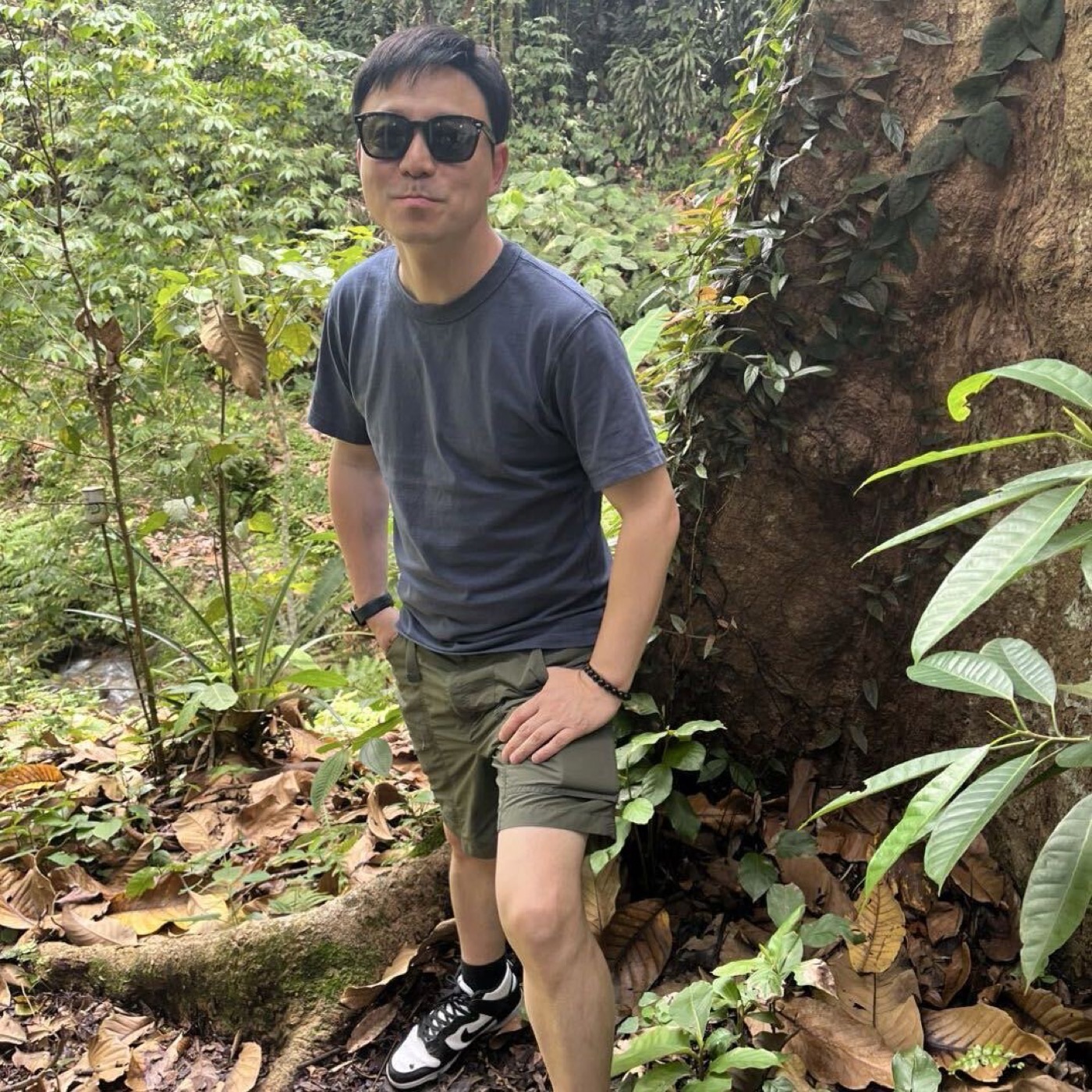 David Xu in the outdoors